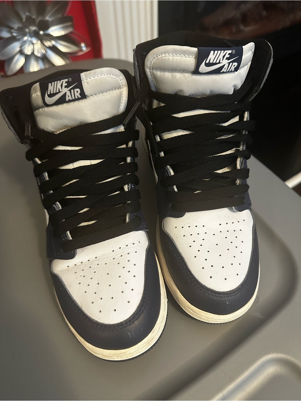 Navy/White/Black Jordans